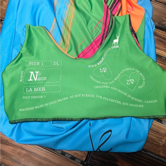 Volt Design Multicolour Abstract Artistic Design Maxi Dress Size Small - Picture 6 of 6